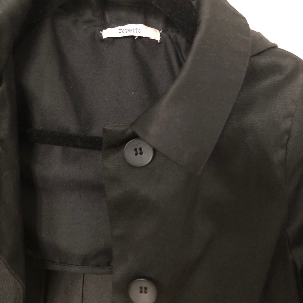 Black Repetto trench size 7/8 - Picture 5 of 11